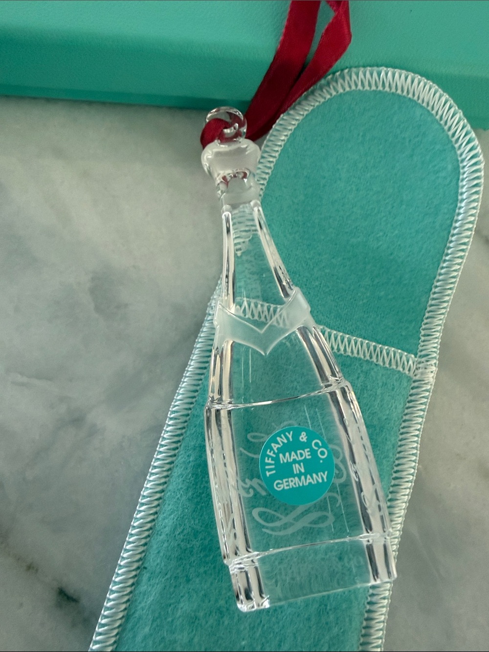 Tiffany & Co. Champagne crystal Christmas ornament - Picture 3 of 9